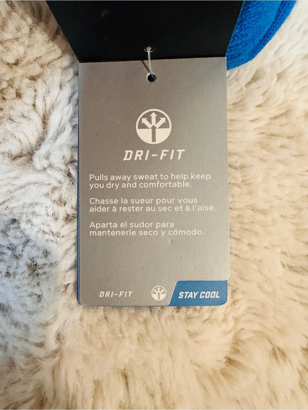 Nike Royal Blue Dri-FIT Knit Gloves and Beanie Set